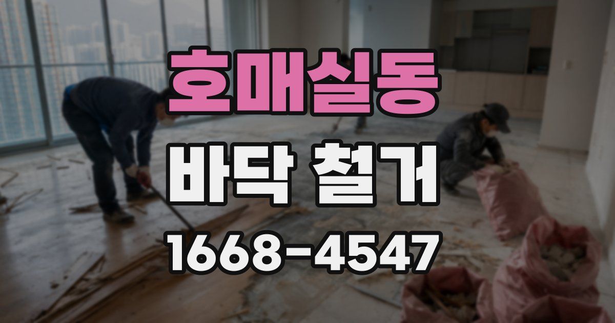 호매실동 바닥 철거