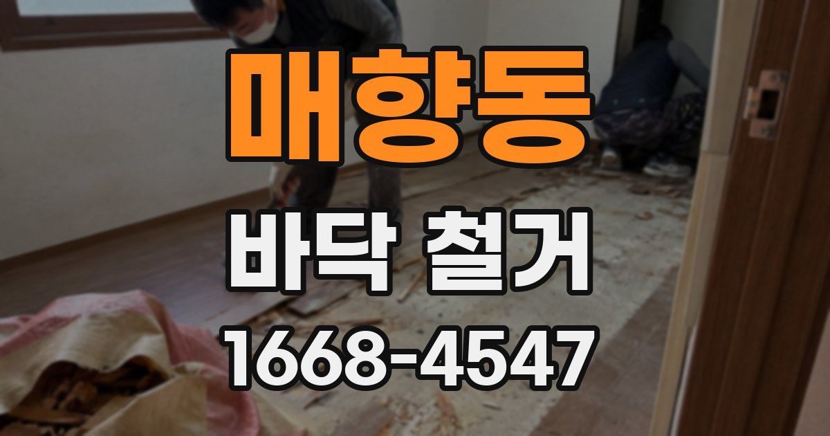 매향동 바닥 철거