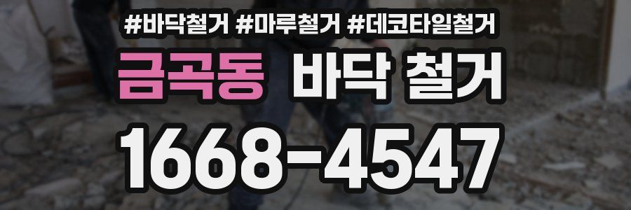 금곡동 바닥 철거