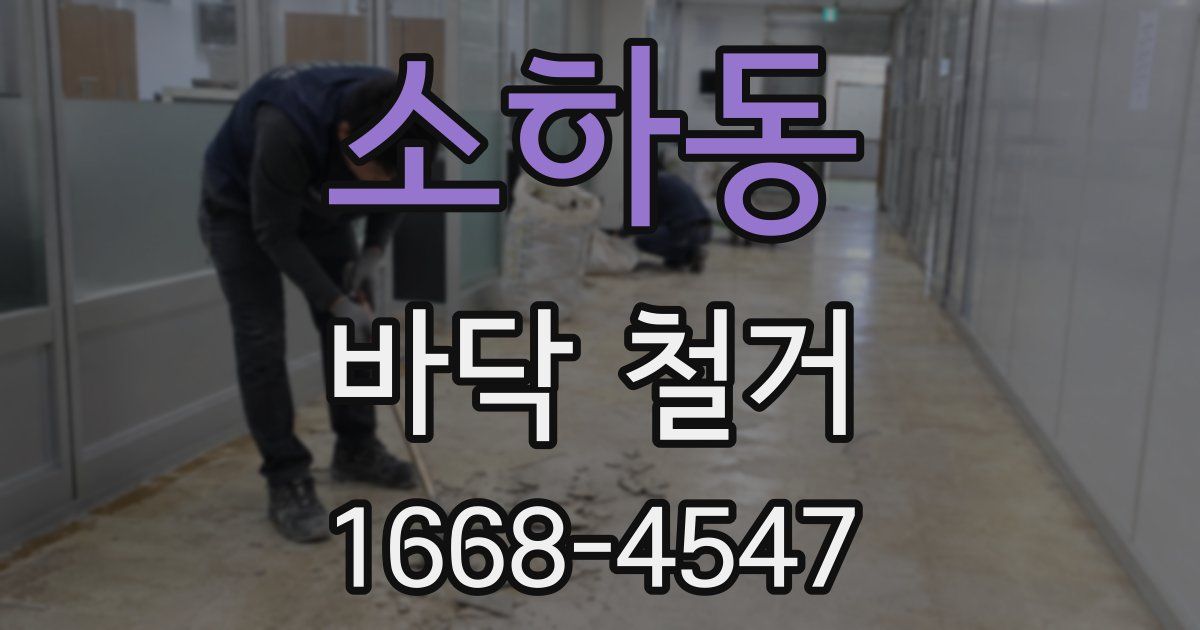 소하동 바닥 철거