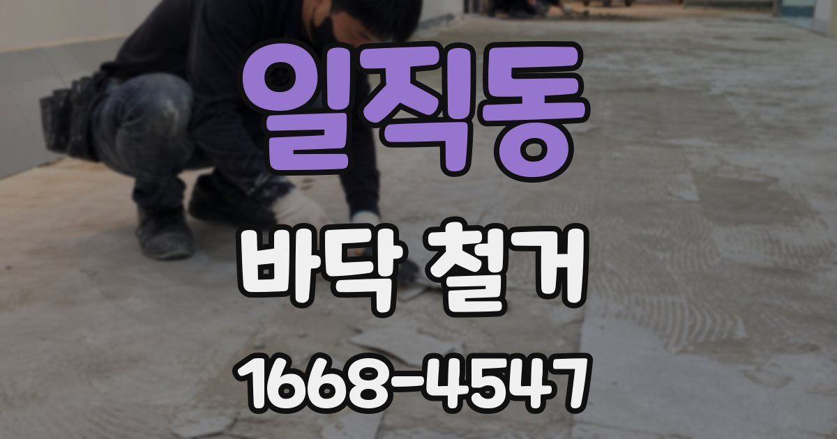 일직동 바닥 철거