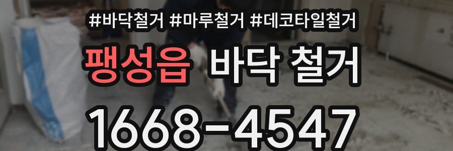 팽성읍 바닥 철거