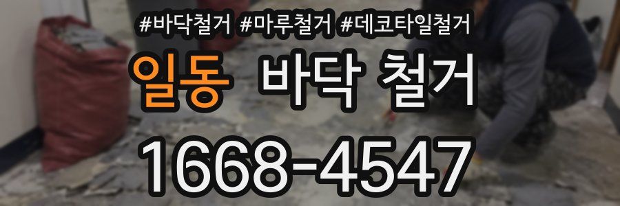 일동 바닥 철거