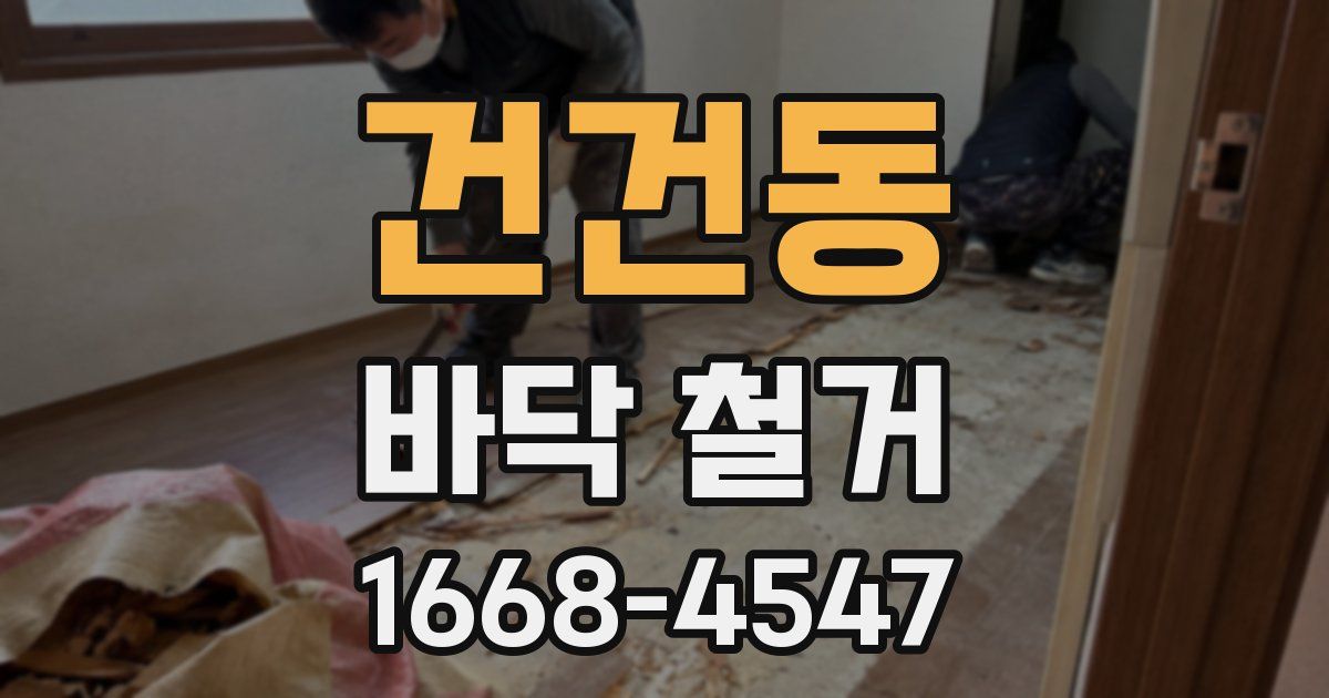 건건동 바닥 철거