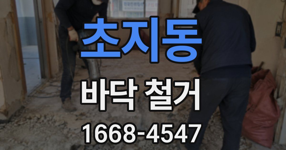 초지동 바닥 철거