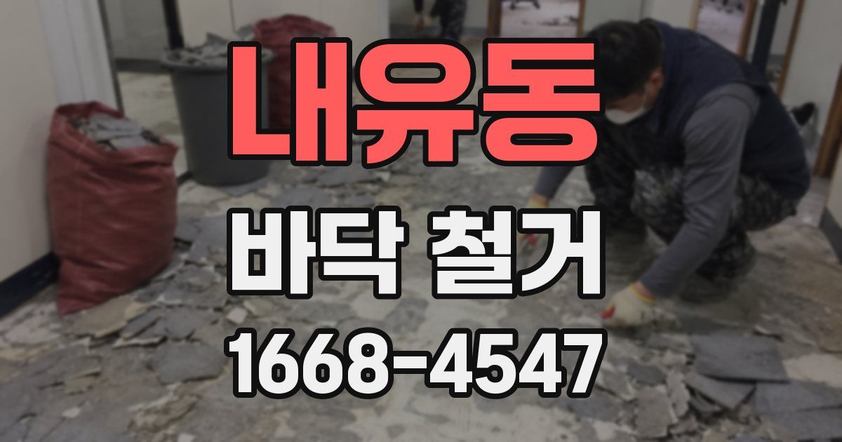 내유동 바닥 철거