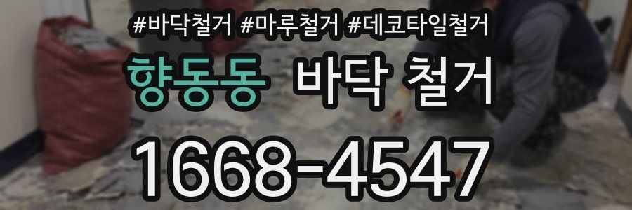 향동동 바닥 철거