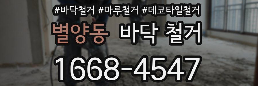 별양동 바닥 철거
