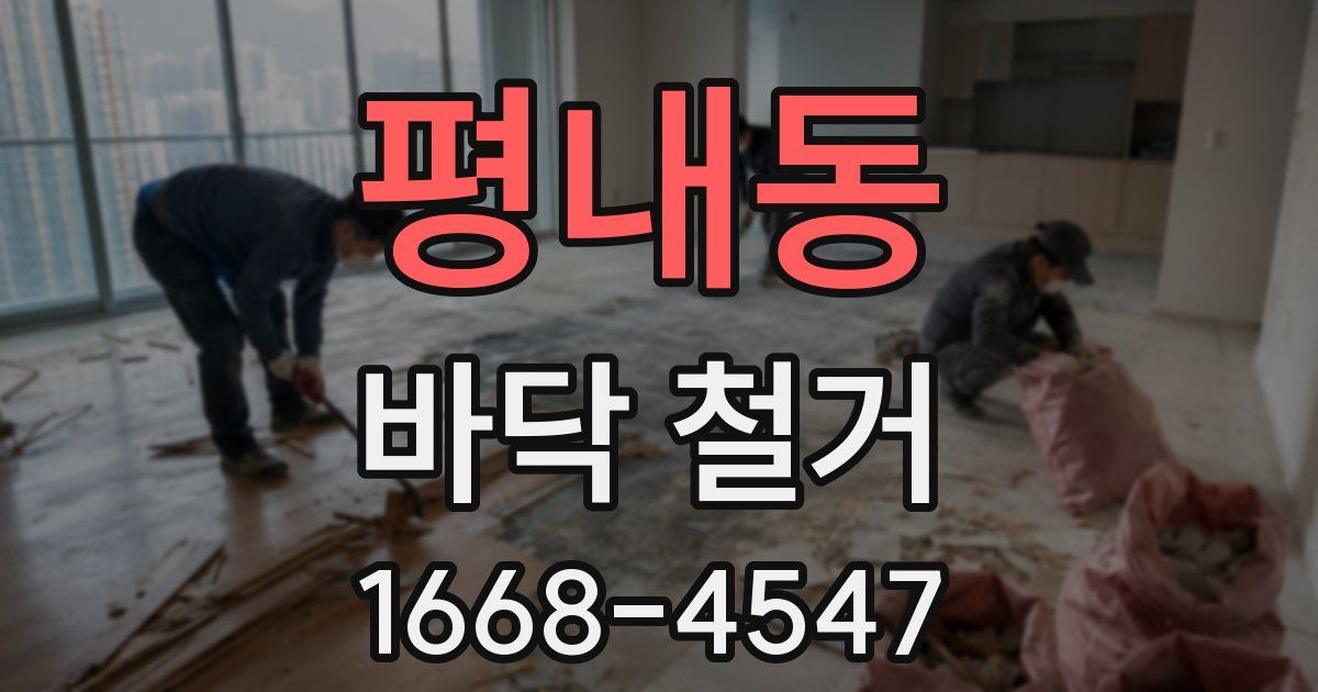 평내동 바닥 철거