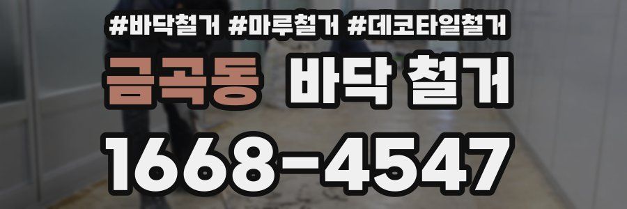 금곡동 바닥 철거