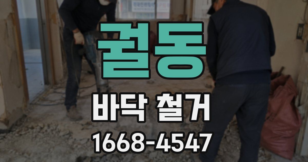 궐동 바닥 철거