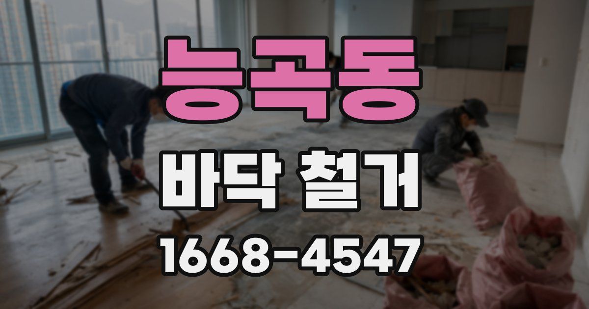 능곡동 바닥 철거