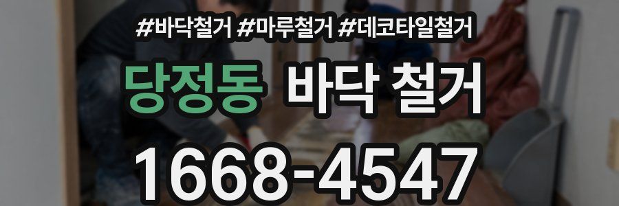 당정동 바닥 철거