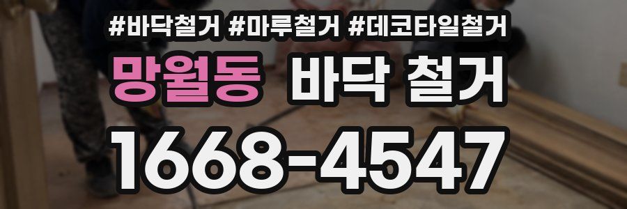 망월동 바닥 철거