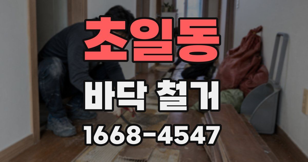 초일동 바닥 철거