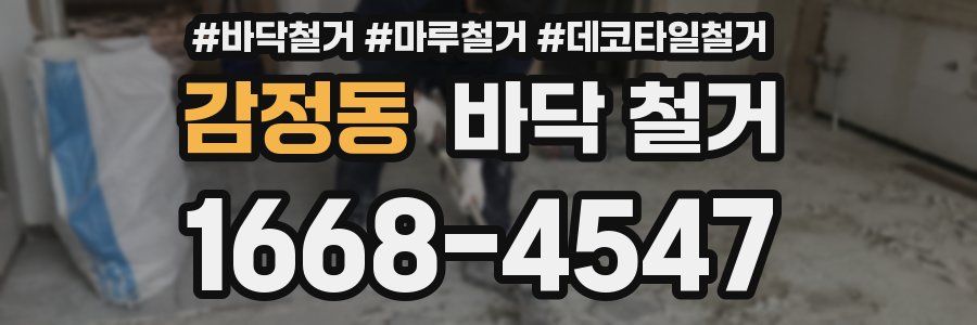 감정동 바닥 철거
