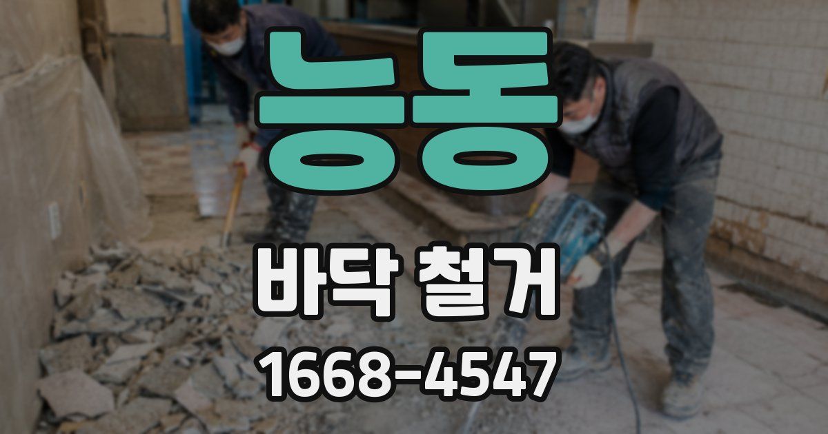 능동 바닥 철거