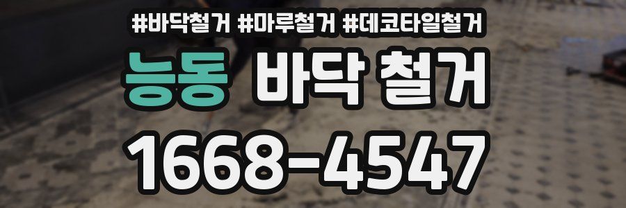 능동 바닥 철거