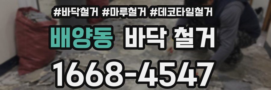 배양동 바닥 철거