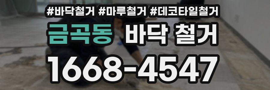 금곡동 바닥 철거