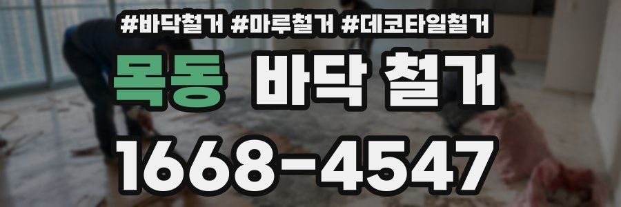 목동 바닥 철거