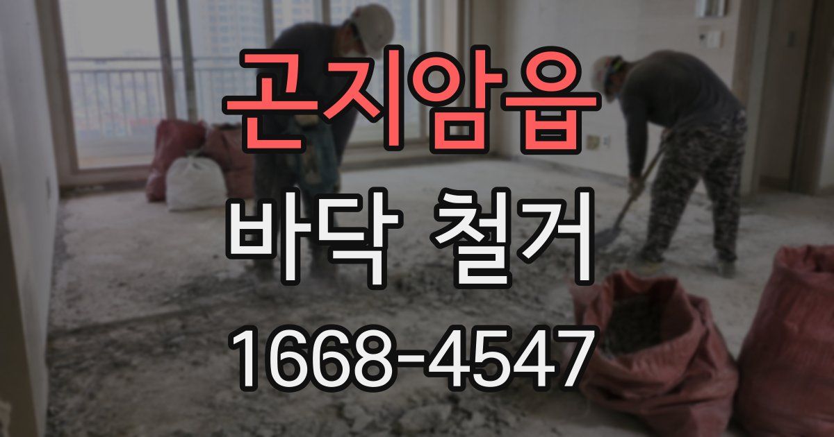 곤지암읍 바닥 철거