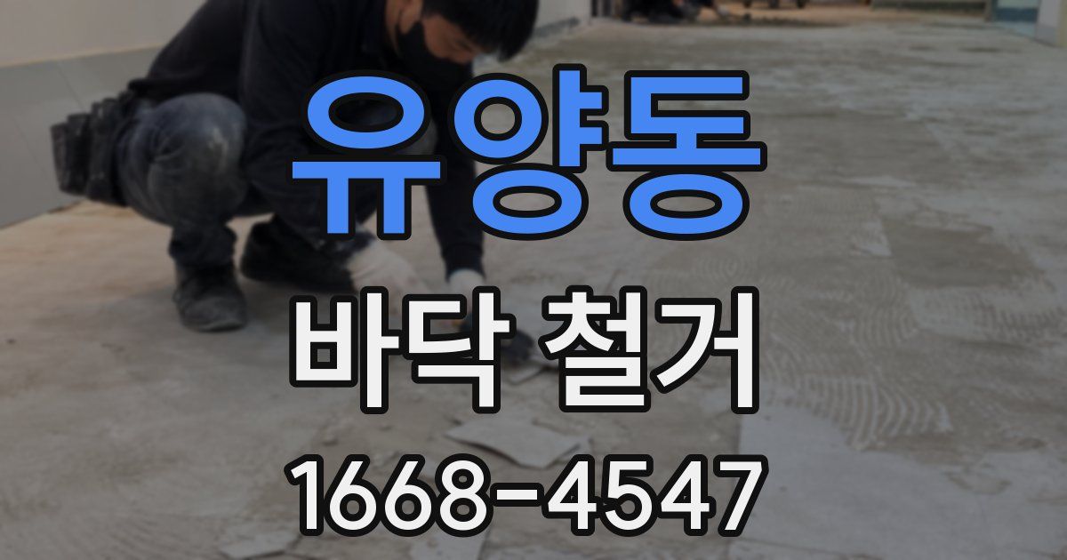 유양동 바닥 철거