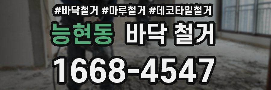 능현동 바닥 철거