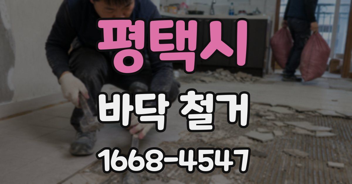평택시 바닥 철거