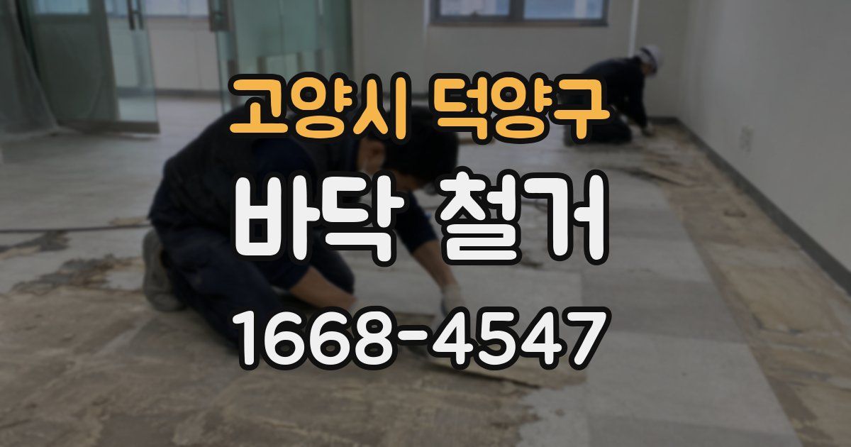 고양시 덕양구 바닥 철거