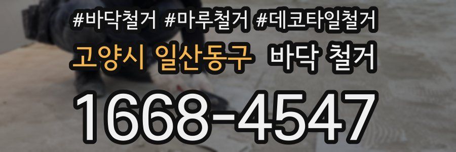 고양시 일산동구 바닥 철거
