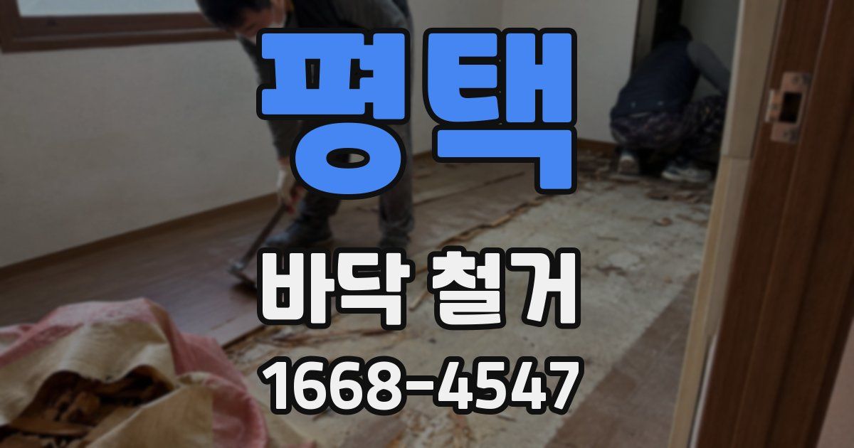 평택 바닥 철거