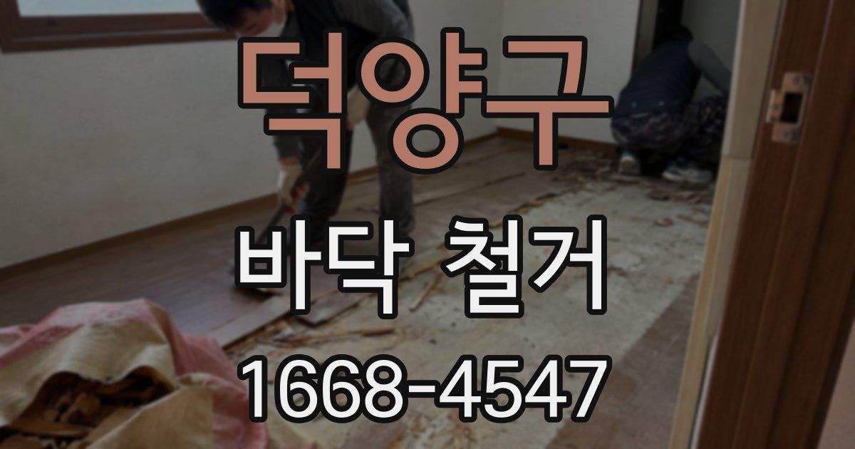 덕양구 바닥 철거