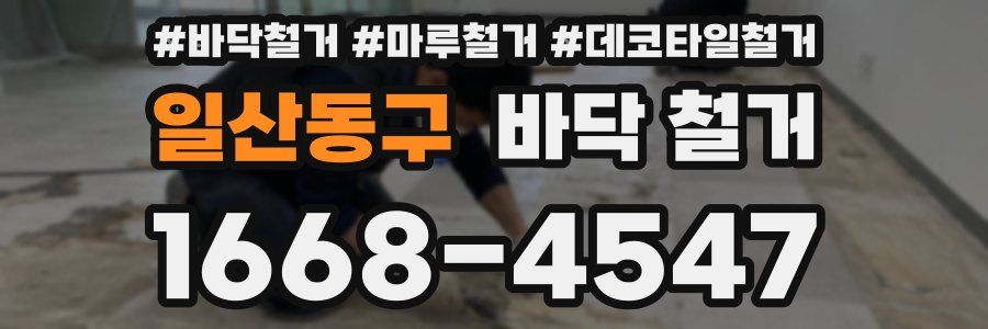 일산동구 바닥 철거