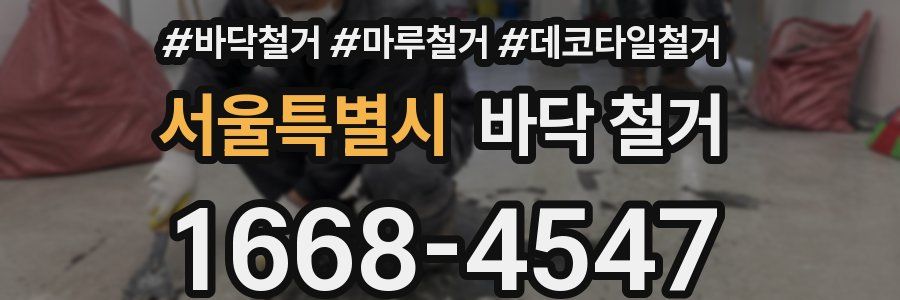 서울특별시 바닥 철거