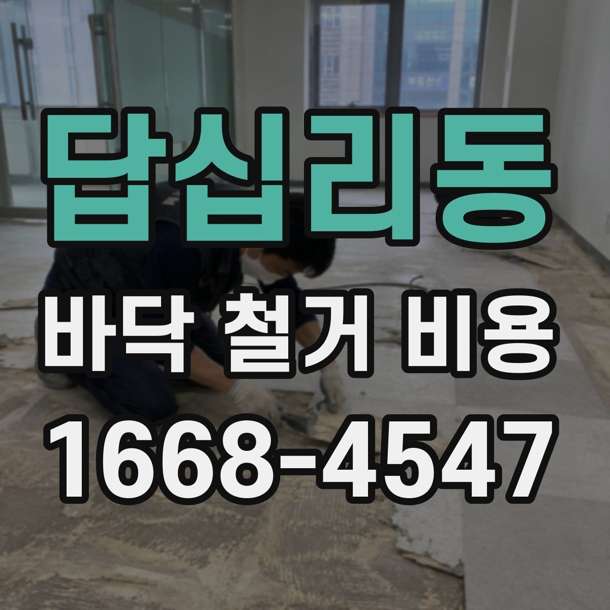 답십리동 바닥 철거 비용