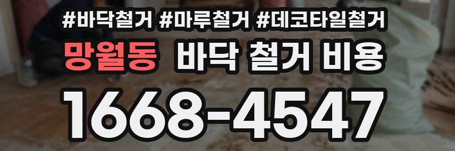 망월동 바닥 철거 비용