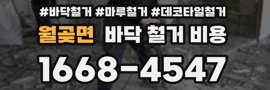 월곶면 바닥 철거 비용