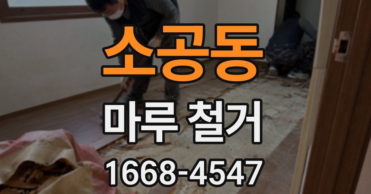 소공동 마루 철거