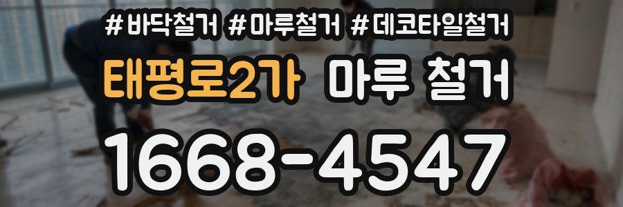 태평로2가 마루 철거
