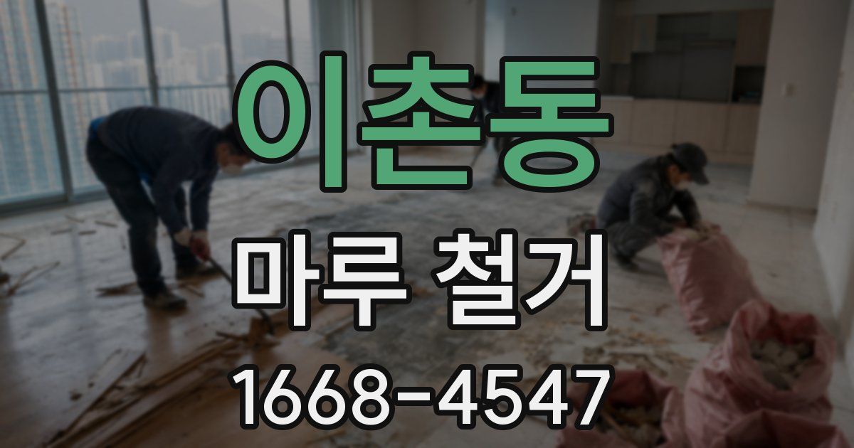 이촌동 마루 철거