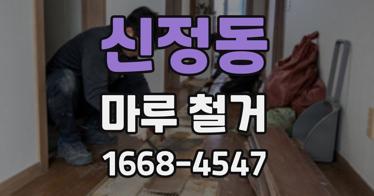 신정동 마루 철거