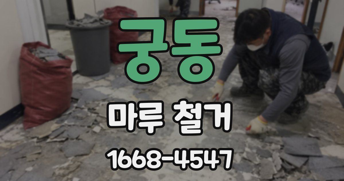 궁동 마루 철거