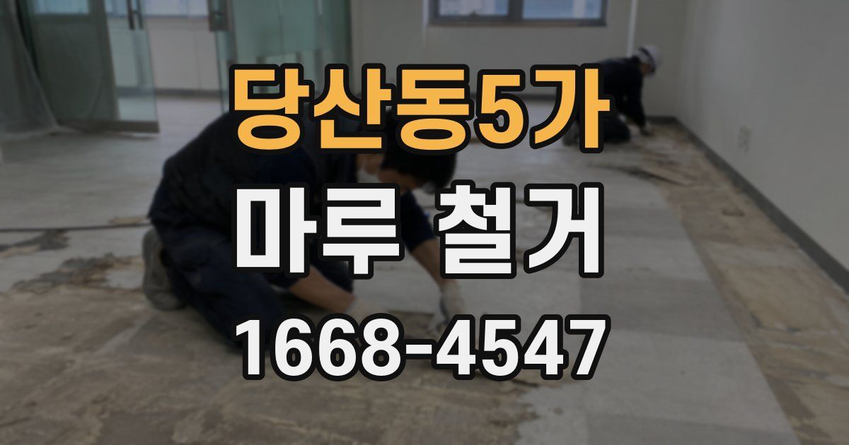 당산동5가 마루 철거