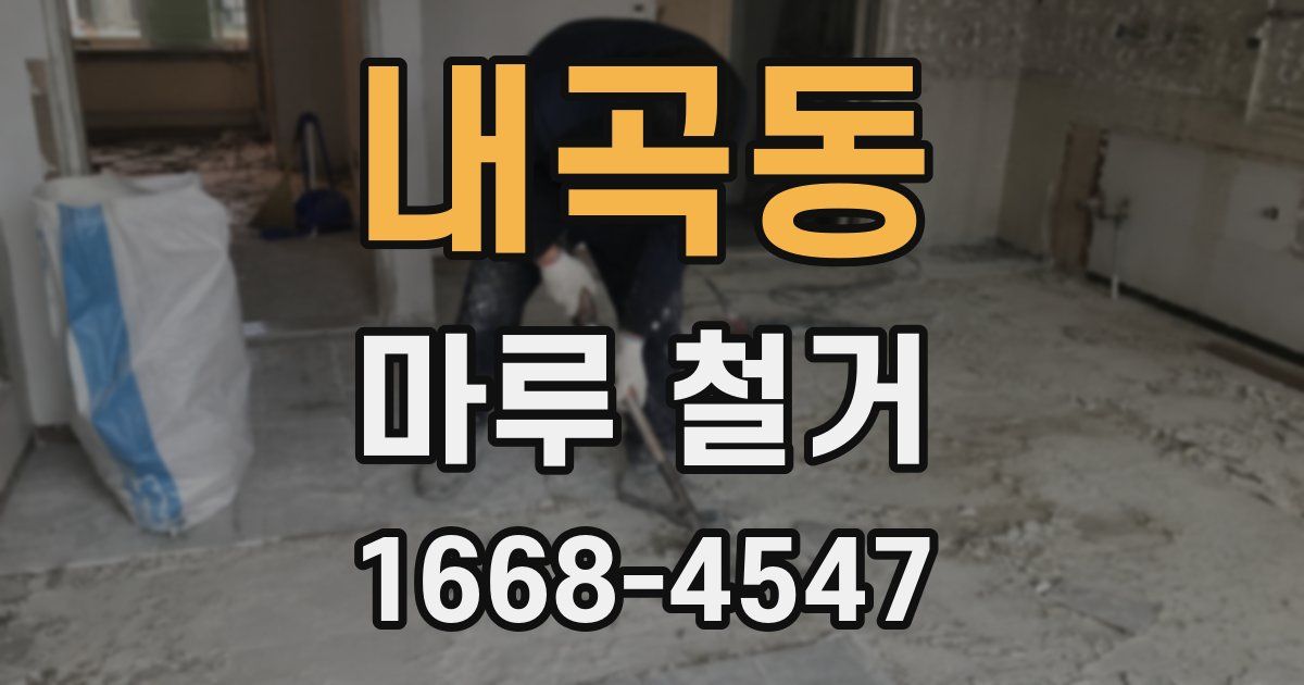 내곡동 마루 철거
