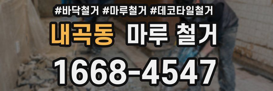 내곡동 마루 철거