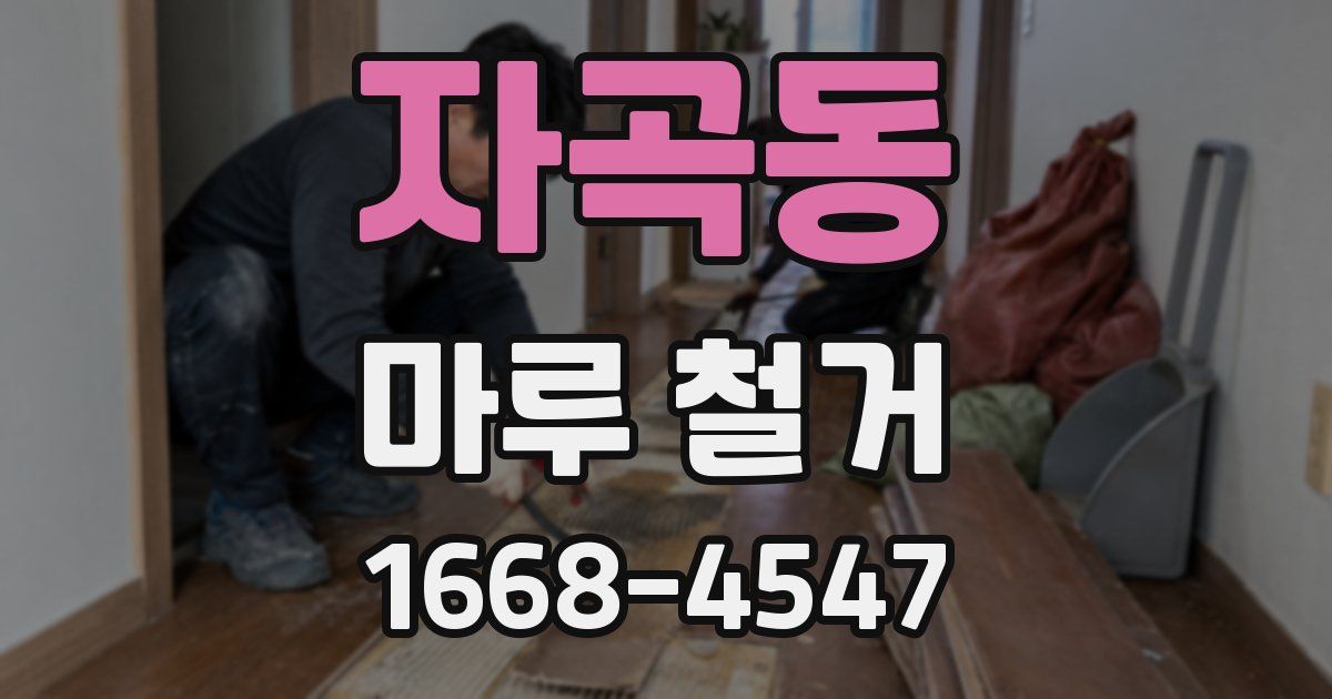 자곡동 마루 철거
