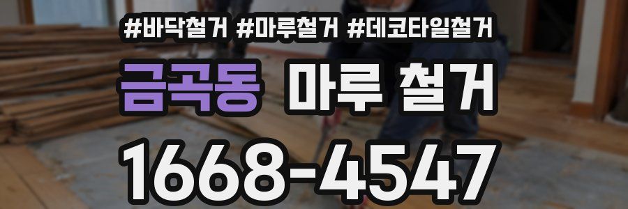금곡동 마루 철거