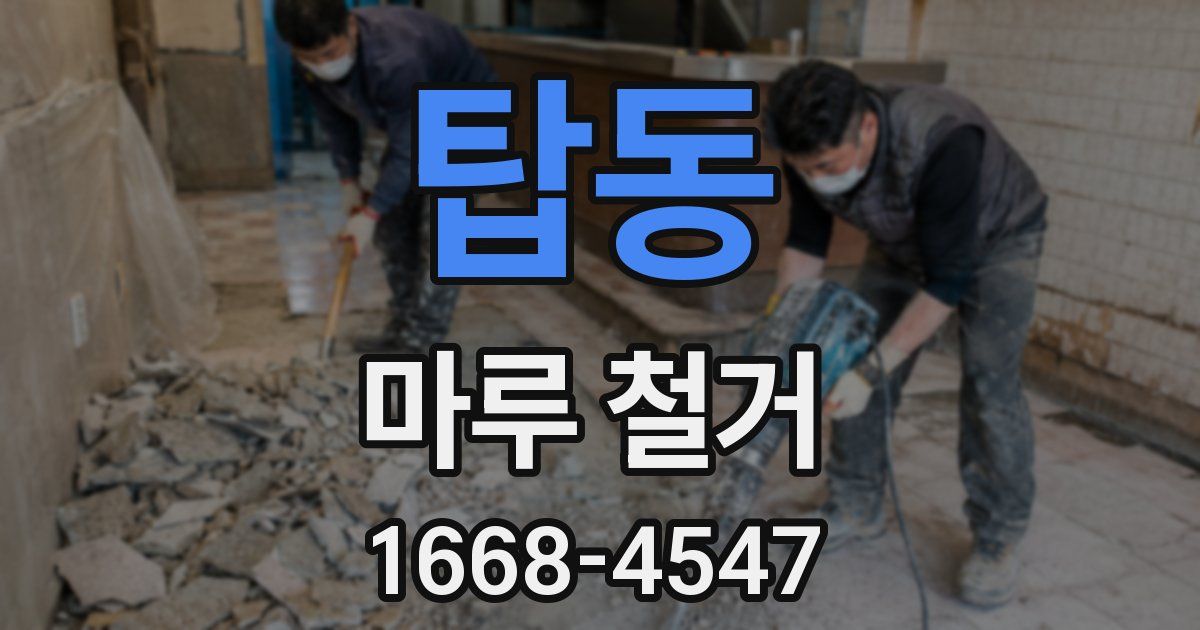 탑동 마루 철거