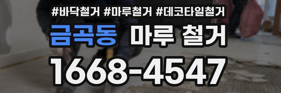 금곡동 마루 철거